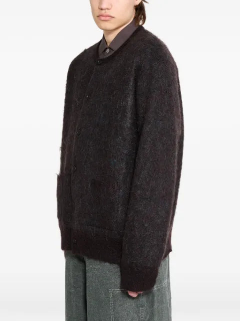 ssstein jacquard pocket cardigan