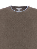Malo contrast-trim crew-neck sweater