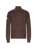Napapijri ribbed-knit quarter-zip sweater