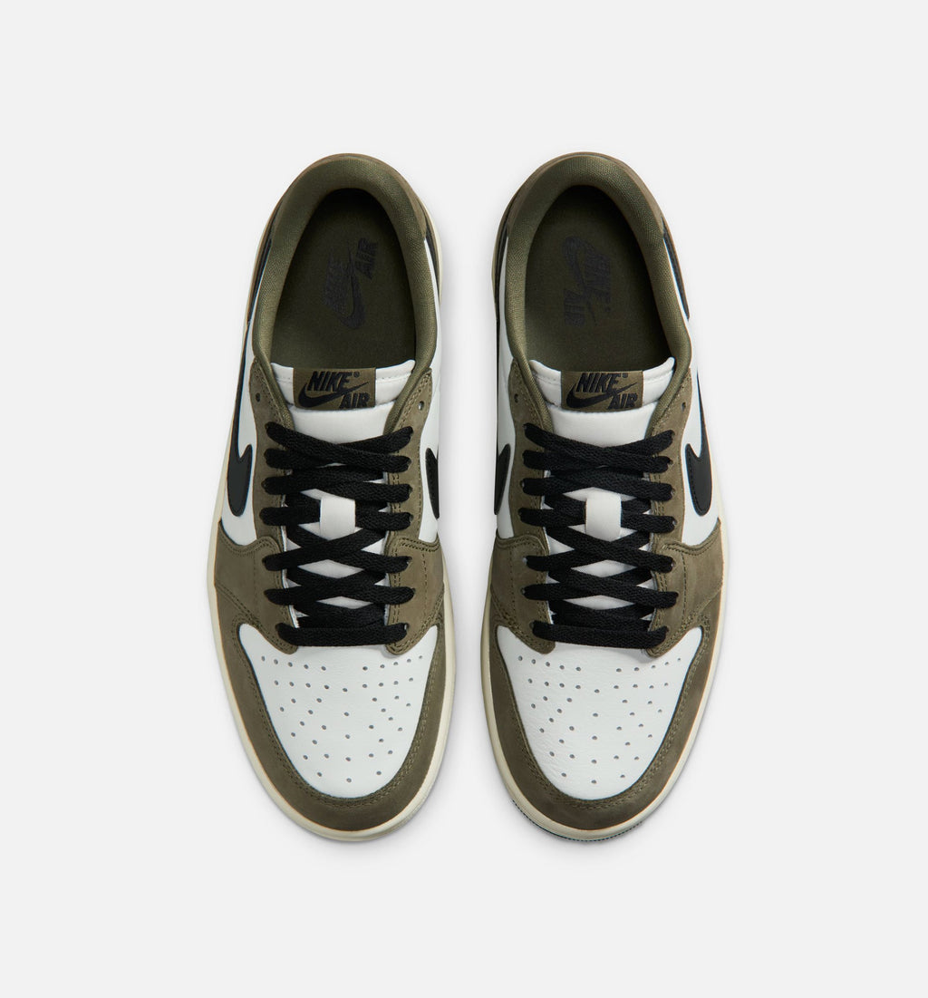 Air Jordan 1 Low OG Mens Lifestyle Shoe - Medium Olive/Black/Summit White/Sail