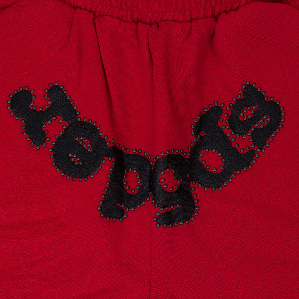 Red OG Studded Sweatshorts