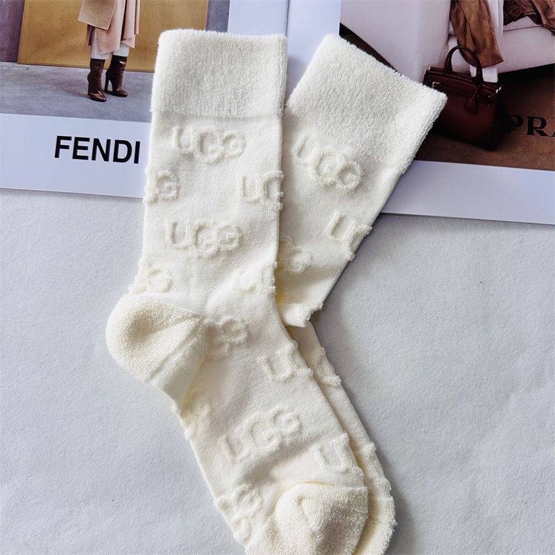 UGG Reverse-Knit Thermal Crew Sock Set